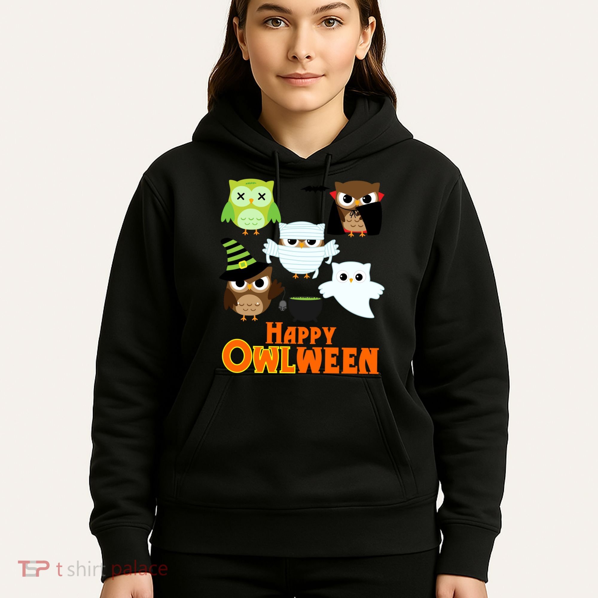 Happy OWLween Halloween Cute Hoodie