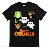 Happy OWLween Halloween Cute T-Shirt thumb 0