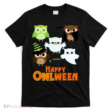 Happy OWLween Halloween Cute T-Shirt