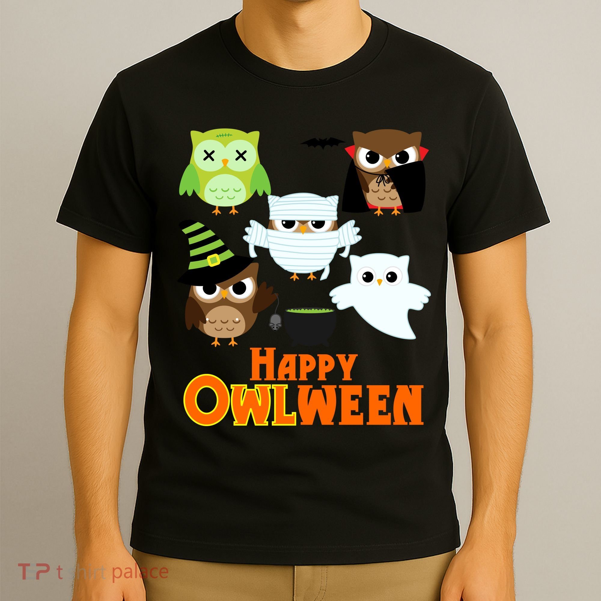Happy OWLween Halloween Cute T-Shirt
