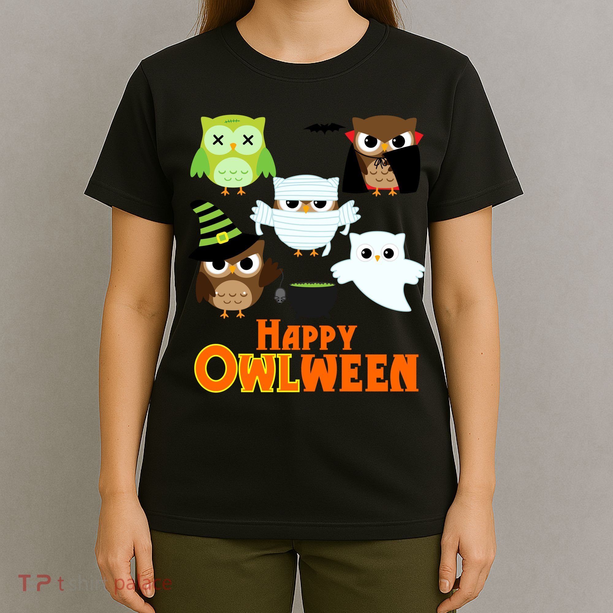 Happy OWLween Halloween Cute T-Shirt