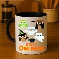 Happy OWLween Halloween Cute Coffee Mug thumb 4