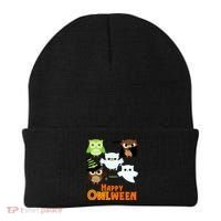 Happy OWLween Halloween Cute Beanie thumb 0
