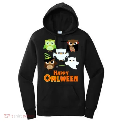 Happy OWLween Halloween Cute Women's Hoodie