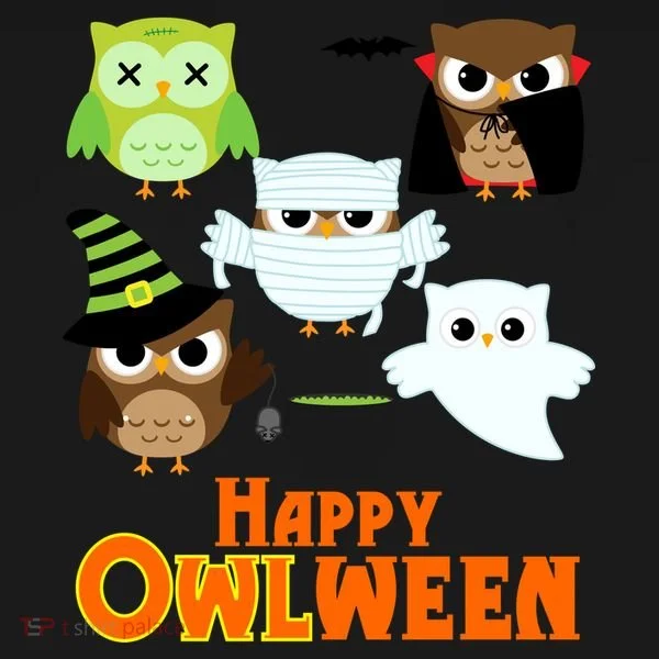 Happy OWLween Halloween Cute Women's Hoodie