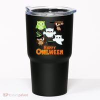 Happy OWLween Halloween Cute Tumbler thumb 0