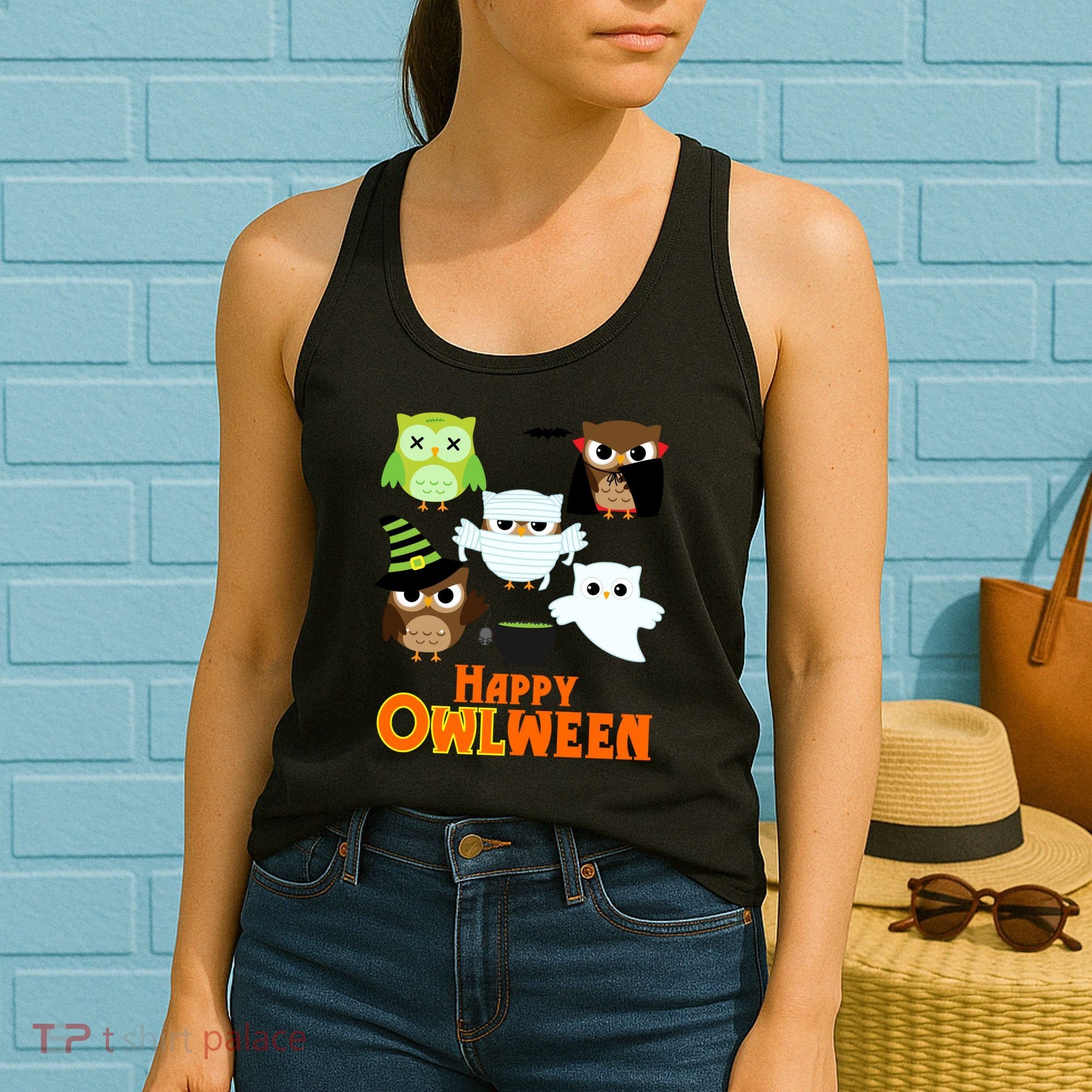 Happy OWLween Halloween Cute Women's Tank Top