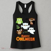 Happy OWLween Halloween Cute Women's Tank Top thumb 3