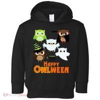 Happy OWLween Halloween Cute Toddler Hoodie thumb 0
