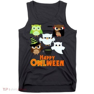 Happy OWLween Halloween Cute Tank Top