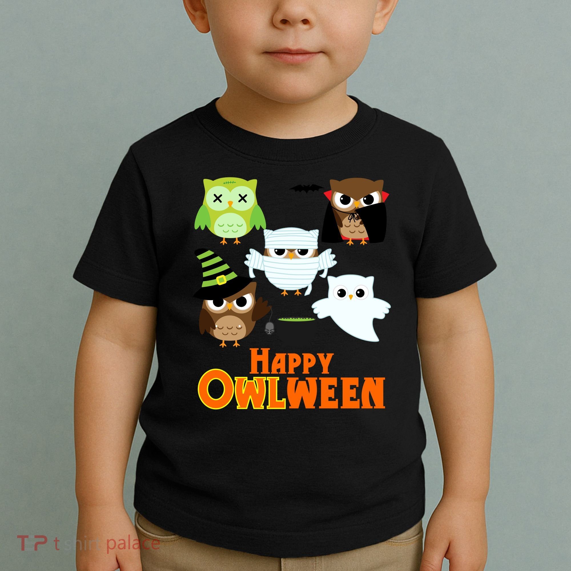 Happy OWLween Halloween Cute Toddler T-Shirt