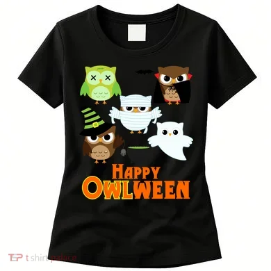 Happy OWLween Halloween Cute Women's T-Shirt