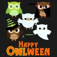 Happy OWLween Halloween Cute Women's T-Shirt thumb 6