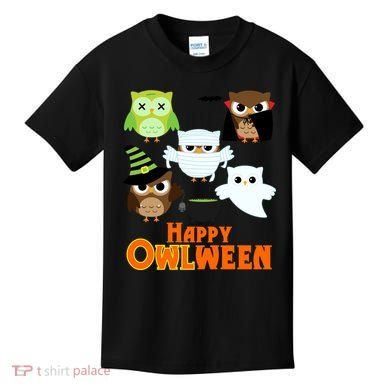 Happy OWLween Halloween Cute Kids T-Shirt