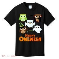 Happy OWLween Halloween Cute Kids T-Shirt thumb 0