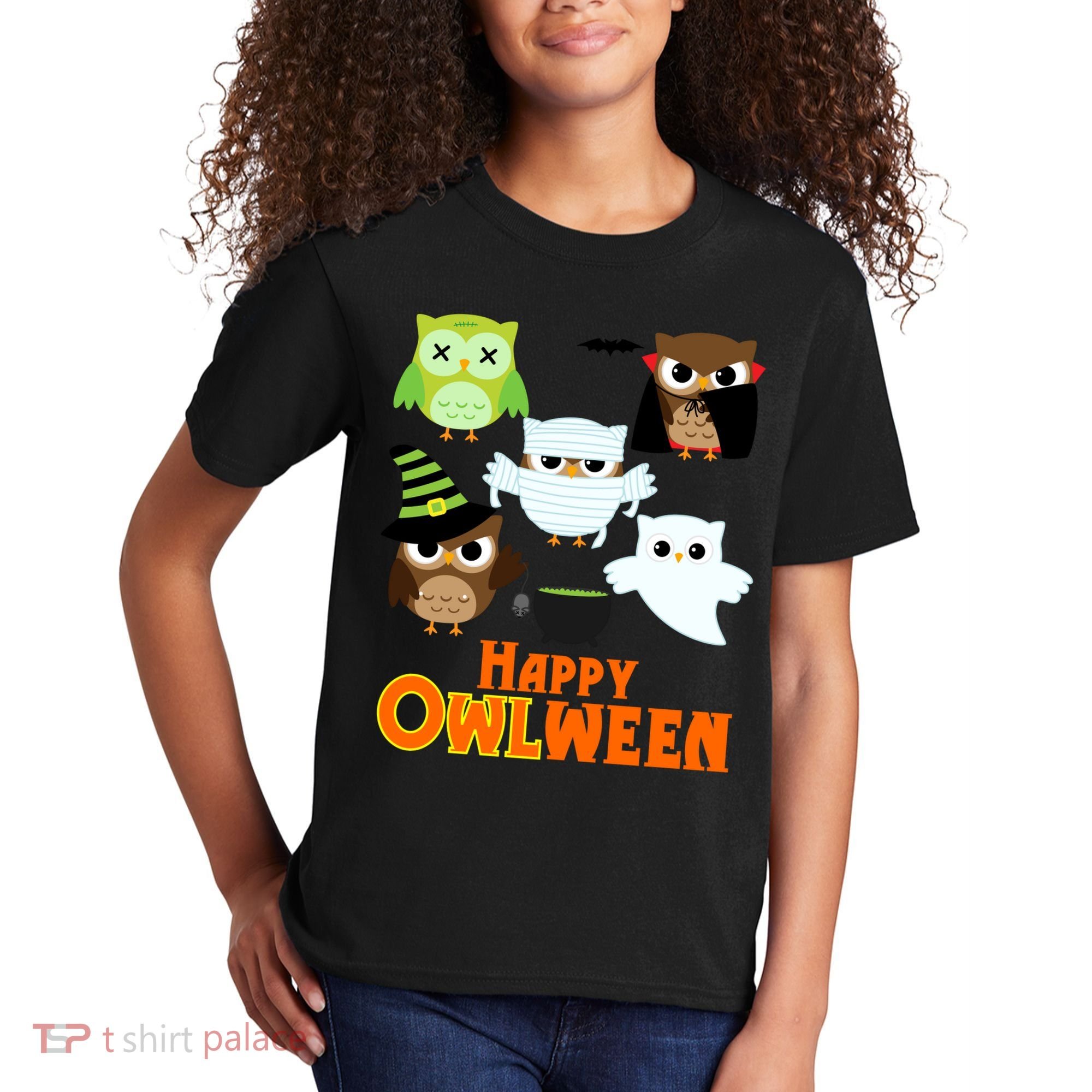 Happy OWLween Halloween Cute Kids T-Shirt