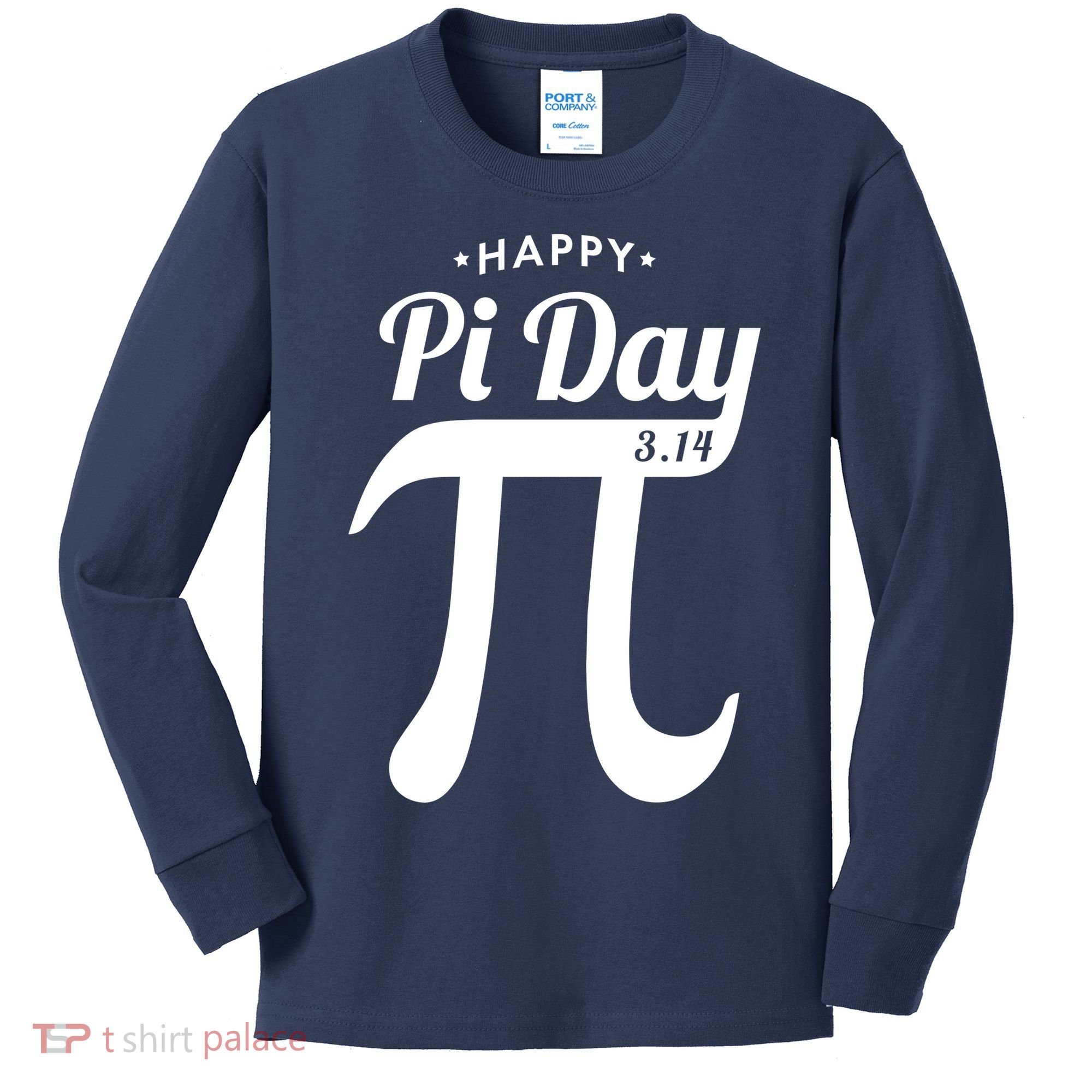 Happy Pi Day 3.14 Kids Long Sleeve Shirt