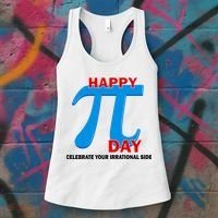 Happy Pi Day Celebrate Your Irrational Side Women's Tank Top thumb 3