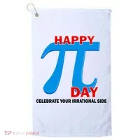 Happy Pi Day Celebrate Your Irrational Side Golf Towel thumb 0