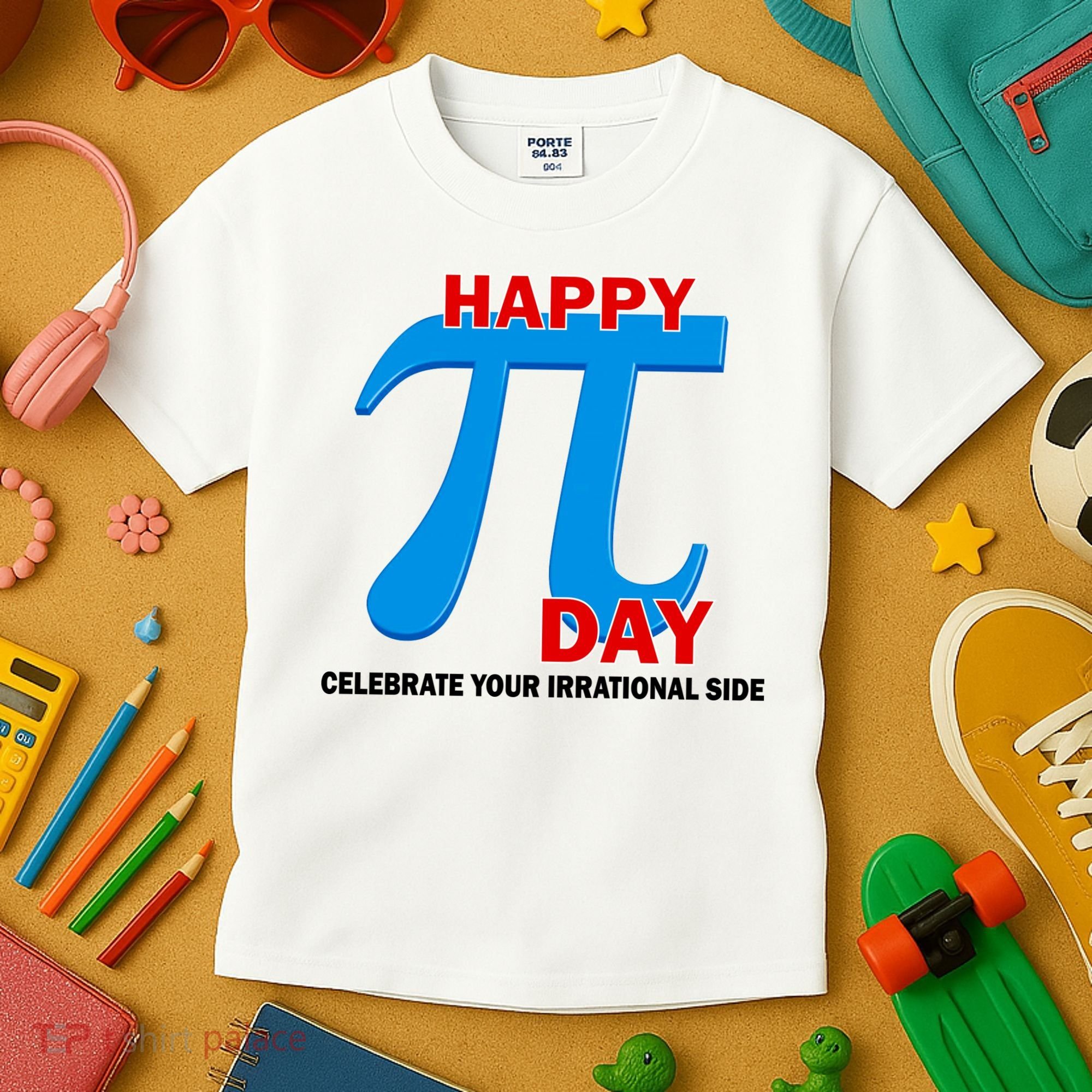 Happy Pi Day Celebrate Your Irrational Side Kids T-Shirt