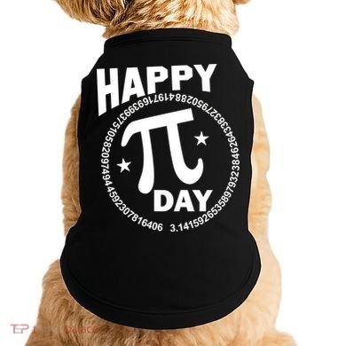 Happy Pi Day Numbers Doggie Tank