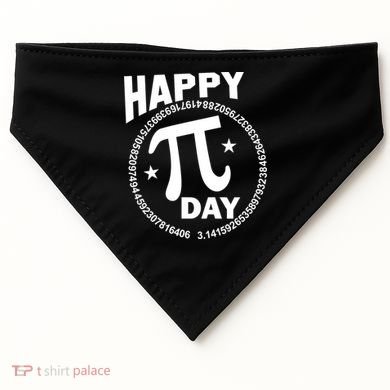 Happy Pi Day Numbers USA-Made Doggie Bandana