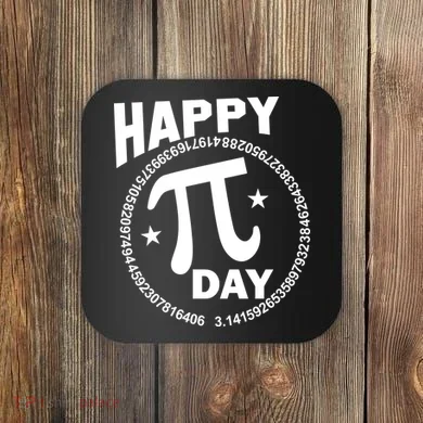 Happy Pi Day Numbers Coaster