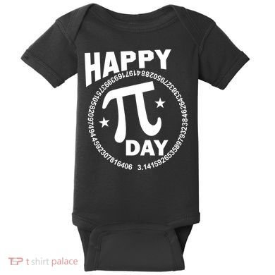 Happy Pi Day Numbers Baby Bodysuit