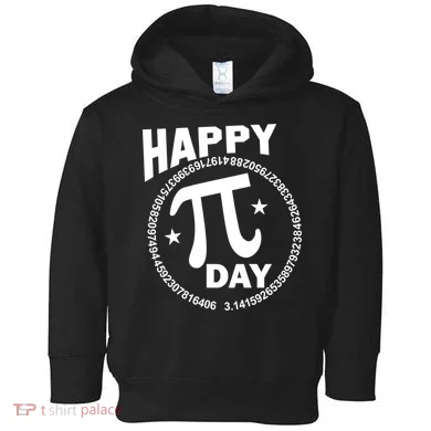 Happy Pi Day Numbers Toddler Hoodie