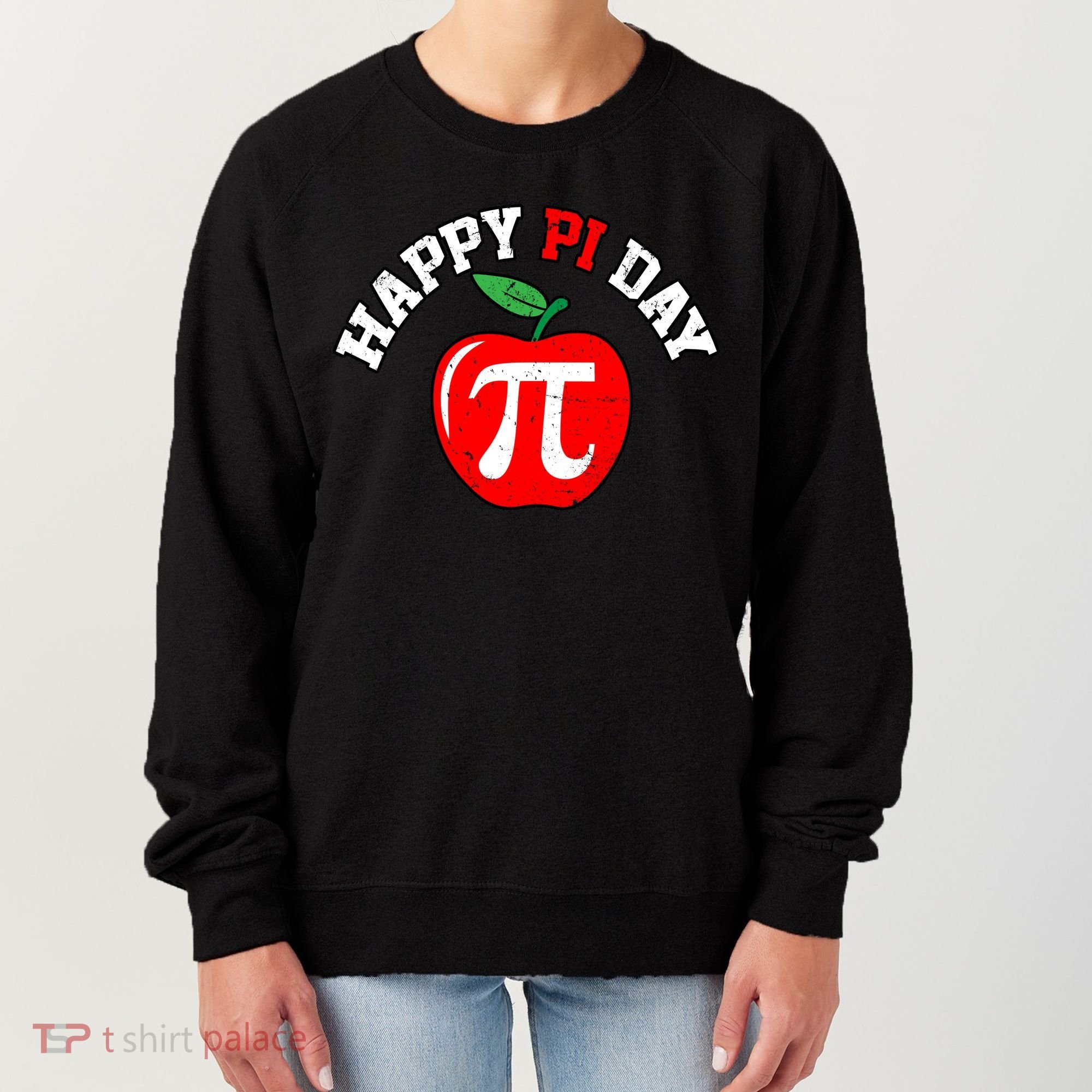 Happy Pi Day Teachers Apple Women's Sweatshirt