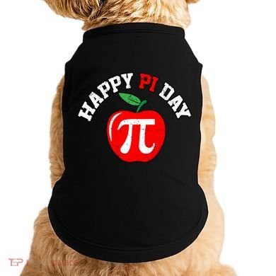 Happy Pi Day Teachers Apple Doggie Tank