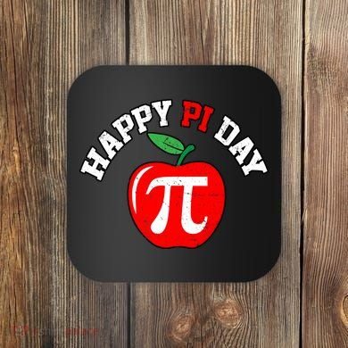 Happy Pi Day Teachers Apple Coaster