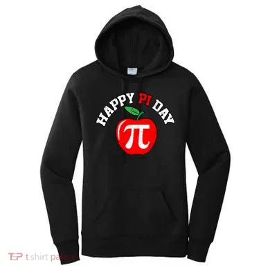 Happy Pi Day Teachers Apple Women's Hoodie
