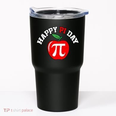 Happy Pi Day Teachers Apple Tumbler