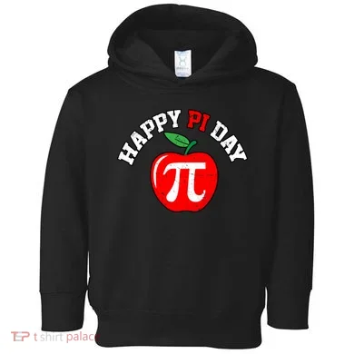 Happy Pi Day Teachers Apple Toddler Hoodie