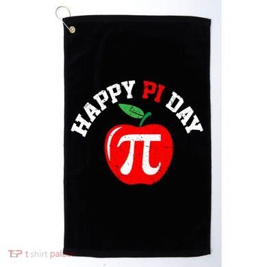 Happy Pi Day Teachers Apple Golf Towel
