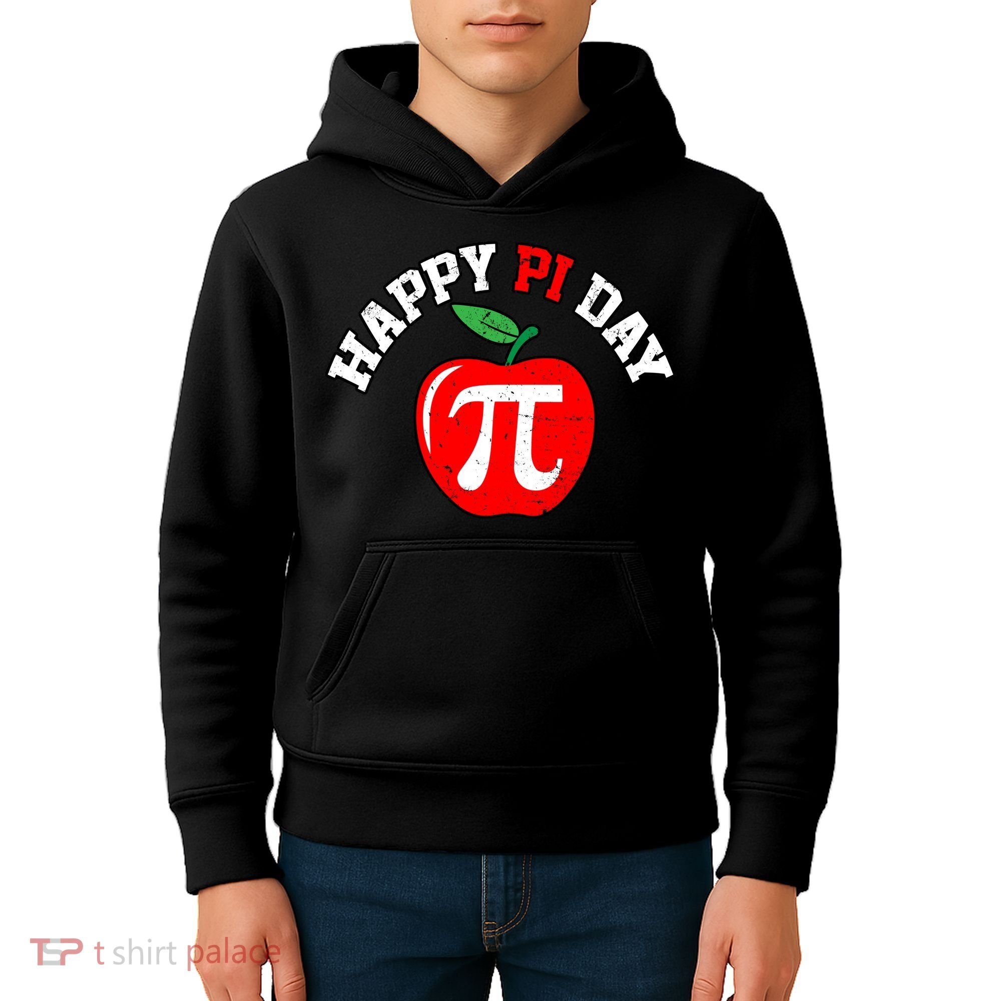 Happy Pi Day Teachers Apple Kids Hoodie