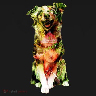 Happy Pup Fire Hydrant Rescue Dog Cooling Performance Crew T-Shirt