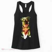 Happy Pup Fire Hydrant Rescue Dog Women's Tank Top thumb 0