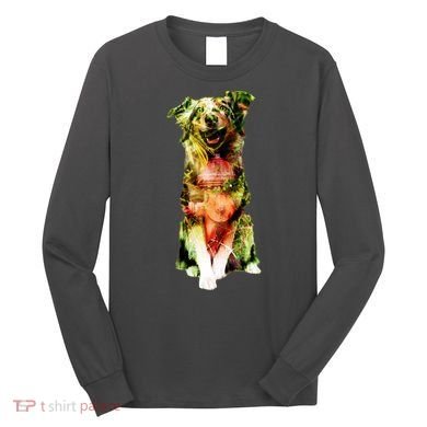 Happy Pup Fire Hydrant Rescue Dog Long Sleeve Shirt