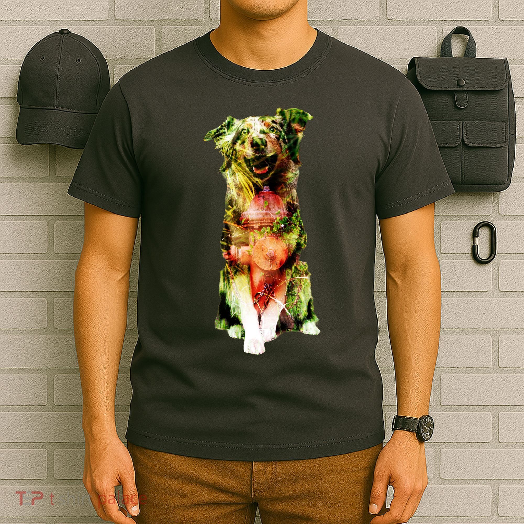 Happy Pup Fire Hydrant Rescue Dog T-Shirt