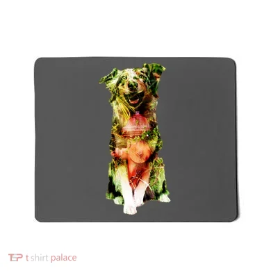 Happy Pup Fire Hydrant Rescue Dog Mousepad