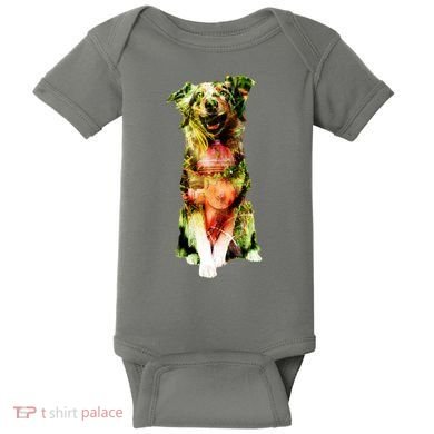 Happy Pup Fire Hydrant Rescue Dog Baby Bodysuit