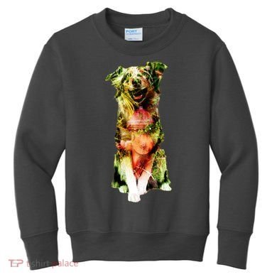 Happy Pup Fire Hydrant Rescue Dog Kids Sweatshirt
