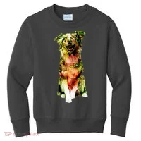 Happy Pup Fire Hydrant Rescue Dog Kids Sweatshirt thumb 0