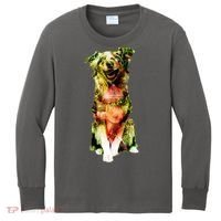 Happy Pup Fire Hydrant Rescue Dog Kids Long Sleeve Shirt thumb 0
