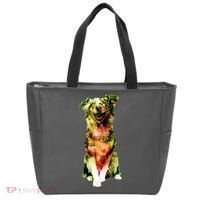 Happy Pup Fire Hydrant Rescue Dog Tote Bag thumb 0