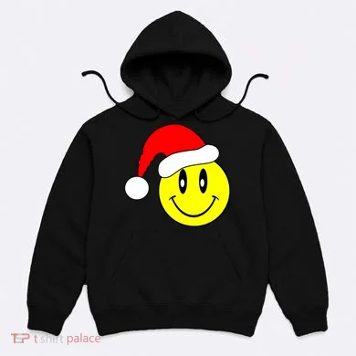 Happy Santa Smile Face Hoodie