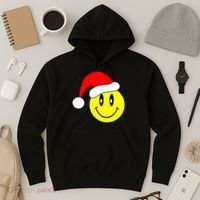 Happy Santa Smile Face Hoodie thumb 3