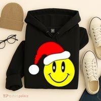 Happy Santa Smile Face Hoodie thumb 4